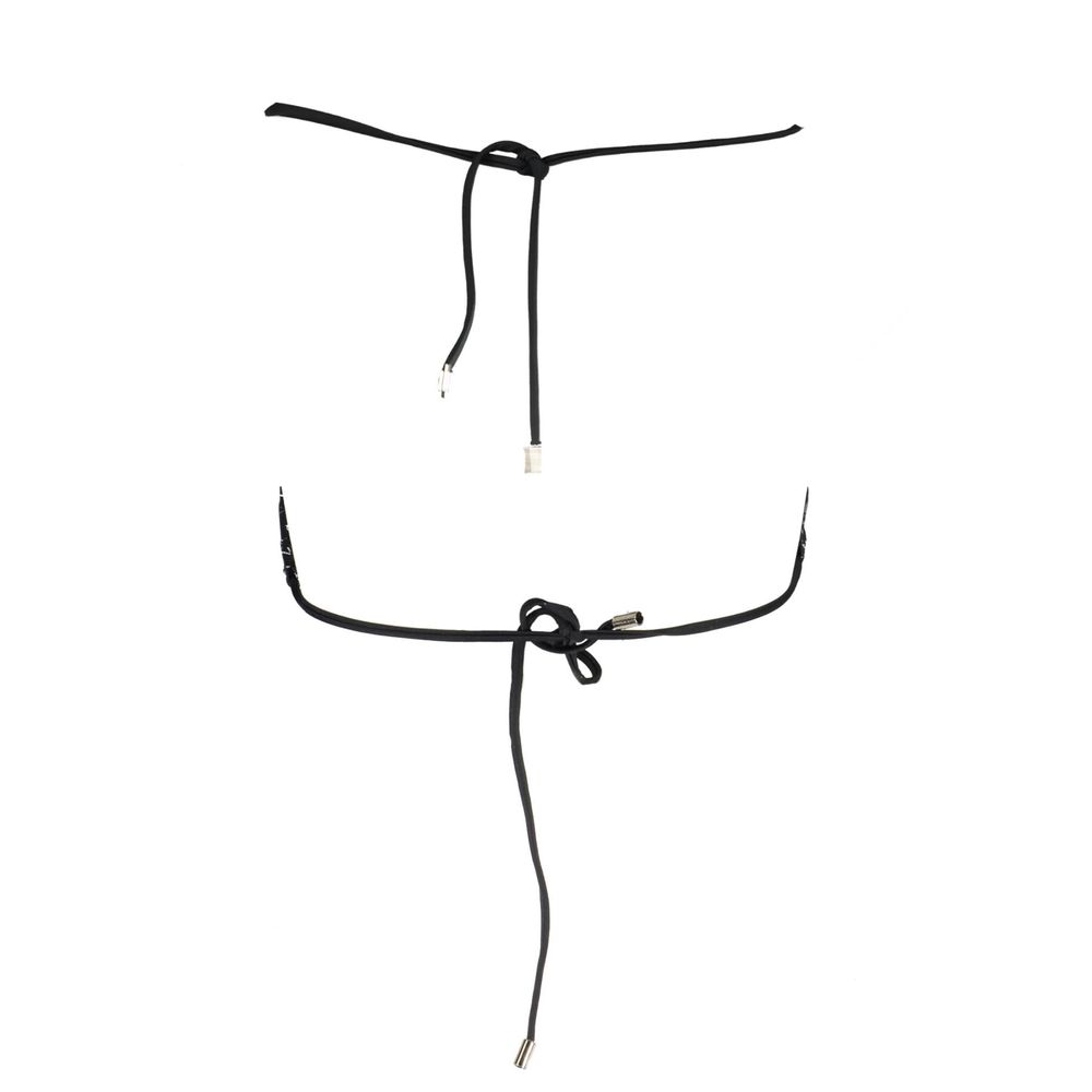 Bikini by Karl Lagerfeld for women in elastane black presents a provocative silhouette, artfully capturing the essence of the provocative Women's Elastane Bikini design for a sophisticated look.