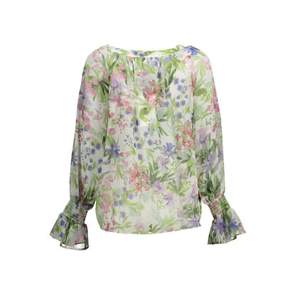 Shirt by Kocca for women in polyester green features an polished silhouette, showcasing a sophisticated and detail for a truly polished finish.