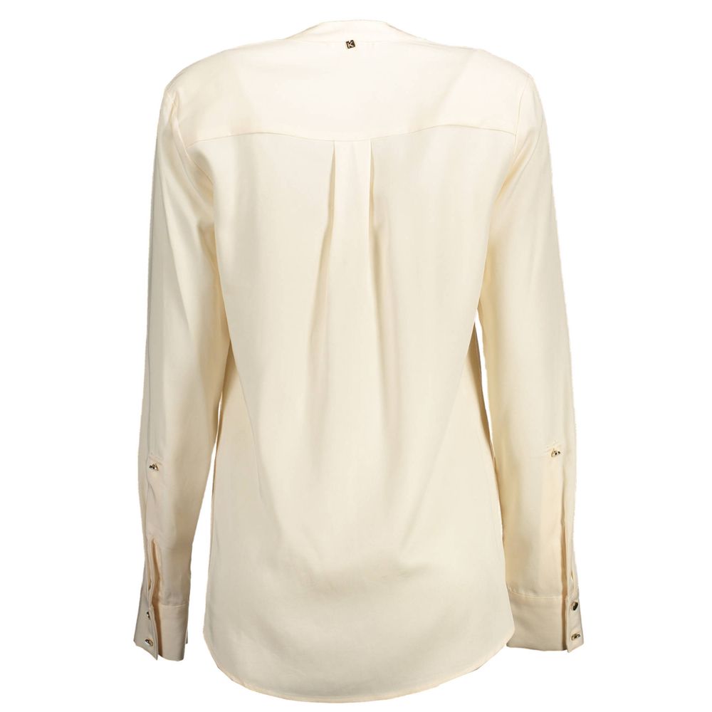 Shirt by Kocca for women in lyocell white showcases a sublime silhouette, artfully detailed with a sublime and for a sophisticated, sublime finish.