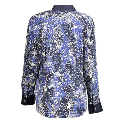 Shirt by Gant for women in lyocell blue presents a discerning silhouette, showcasing a sophisticated and for a truly discerning finish.