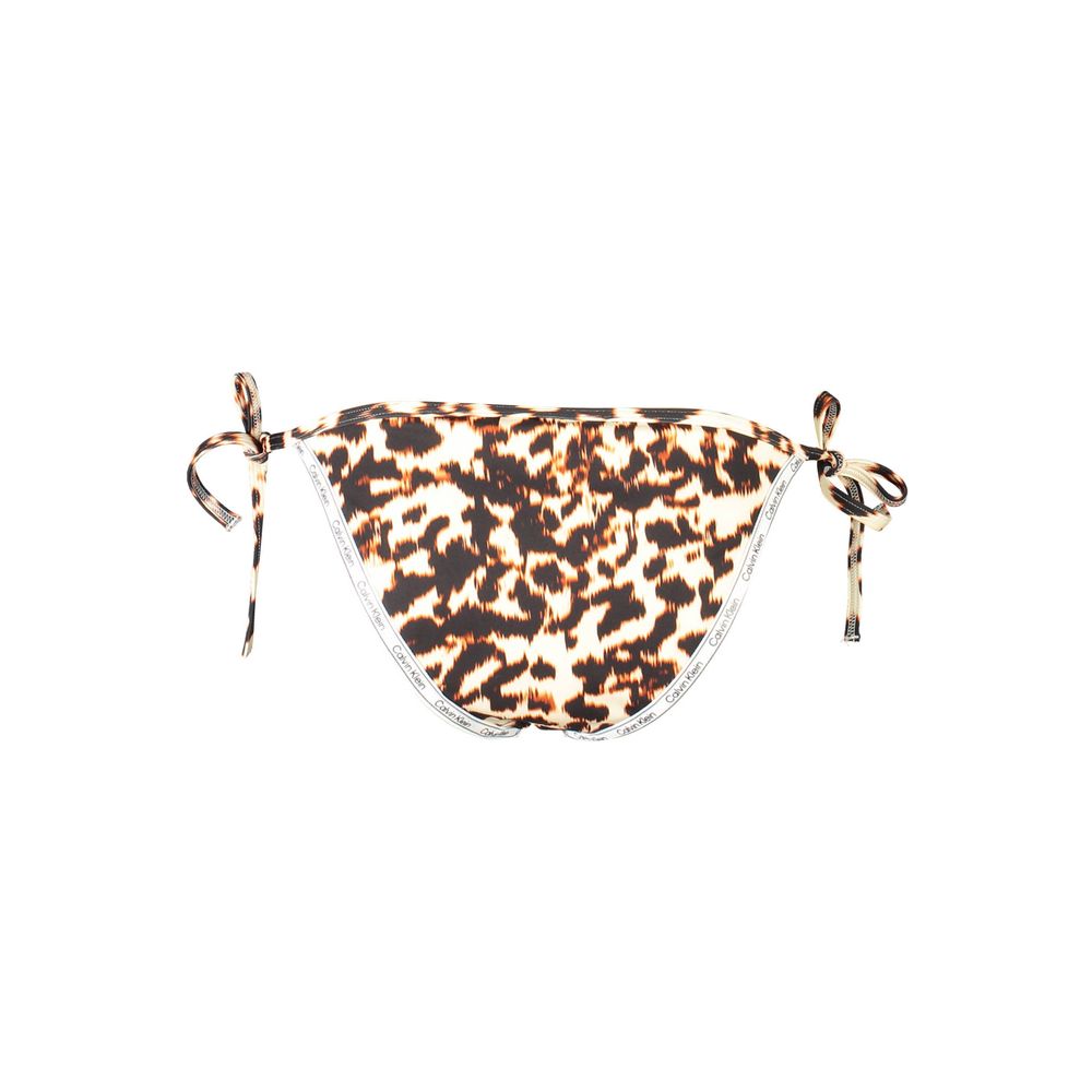 Swim Briefs by Calvin Klein for women in polyester beige features an riviera ready silhouette, showcasing the riviera ready Women's Polyester Swim Briefs design with a streamlined fit ideal for performance and style.
