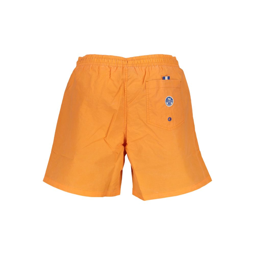 Shorts by North Sails for men in polyester orange features a stylish and short cut with a stylish .