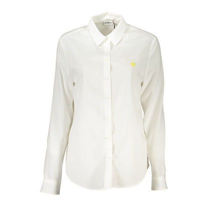 Desigual Women's Long-Sleeve Cotton Dress Shirt - White