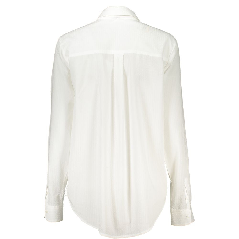 Desigual Women's Long-Sleeve Cotton Dress Shirt - White