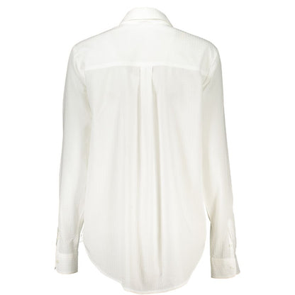 Desigual Women's Long-Sleeve Cotton Dress Shirt - White