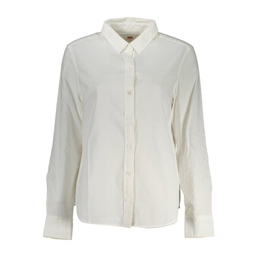 Levi's Crisp Women's Long-Sleeve Cotton Dress Shirt - White