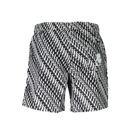 Swim Shorts by Karl Lagerfeld for men in polyester white features a resort ready silhouette, perfectly capturing the resort ready aesthetic of Men's Polyester Swim Shorts with a resort ready finish.