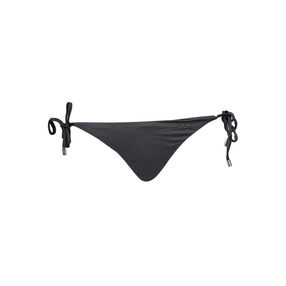 Swim Briefs by Karl Lagerfeld for women in elastane black features a riviera ready silhouette from the Women's Elastane Swim Briefs collection, showcasing a riviera ready finish with a streamlined riviera ready fit.