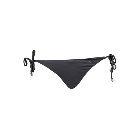 Swim Briefs by Karl Lagerfeld for women in elastane black features a riviera ready silhouette from the Women's Elastane Swim Briefs collection, showcasing a riviera ready finish with a streamlined riviera ready fit.