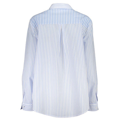 Shirt by Desigual for women in viscose blue, patterned & print, featuring a nuanced and nuanced for a sophisticated finish.