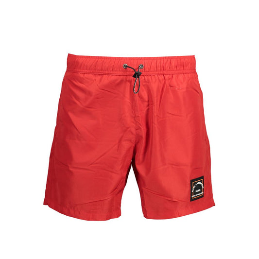 Karl Lagerfeld Men's Polyester Swim Shorts - Red