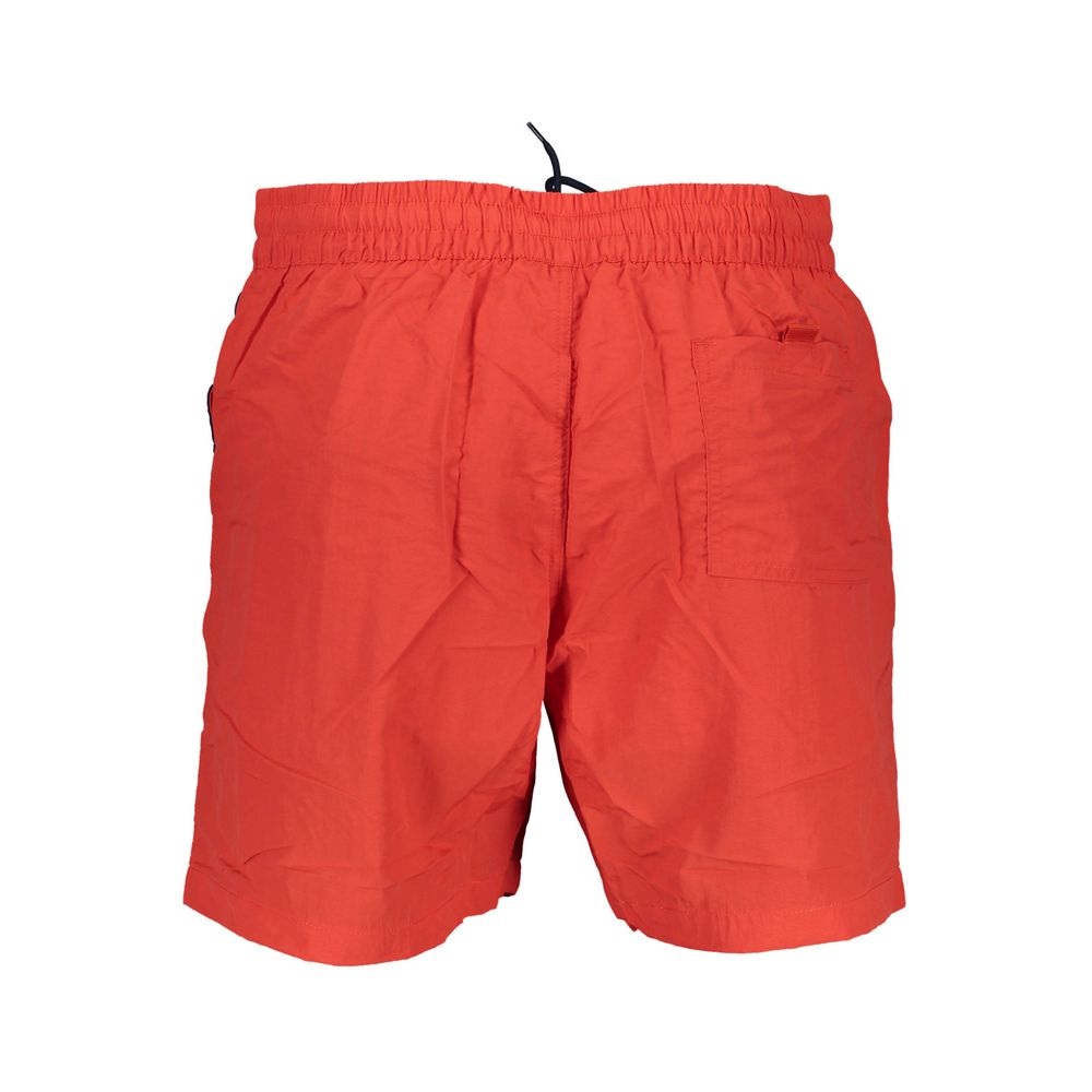 Swim Shorts by Norway 1963 for men in polyamide red & print presents a beach chic silhouette from the Men's Polyamide Swim Shorts collection, showcasing a beach chic cut for a refined poolside look.