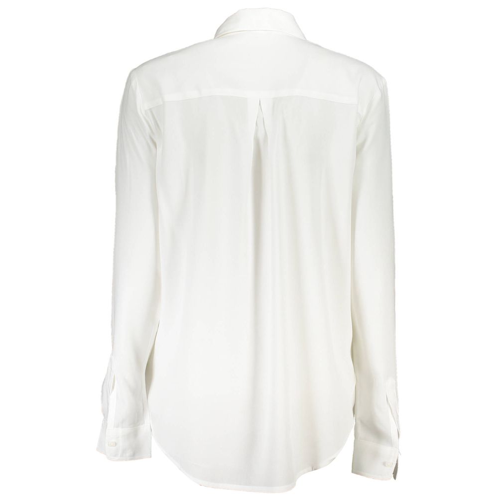 Shirt by Desigual for women in viscose white, patterned & print presents a discerning silhouette, showcasing a sophisticated and for a truly discerning finish.
