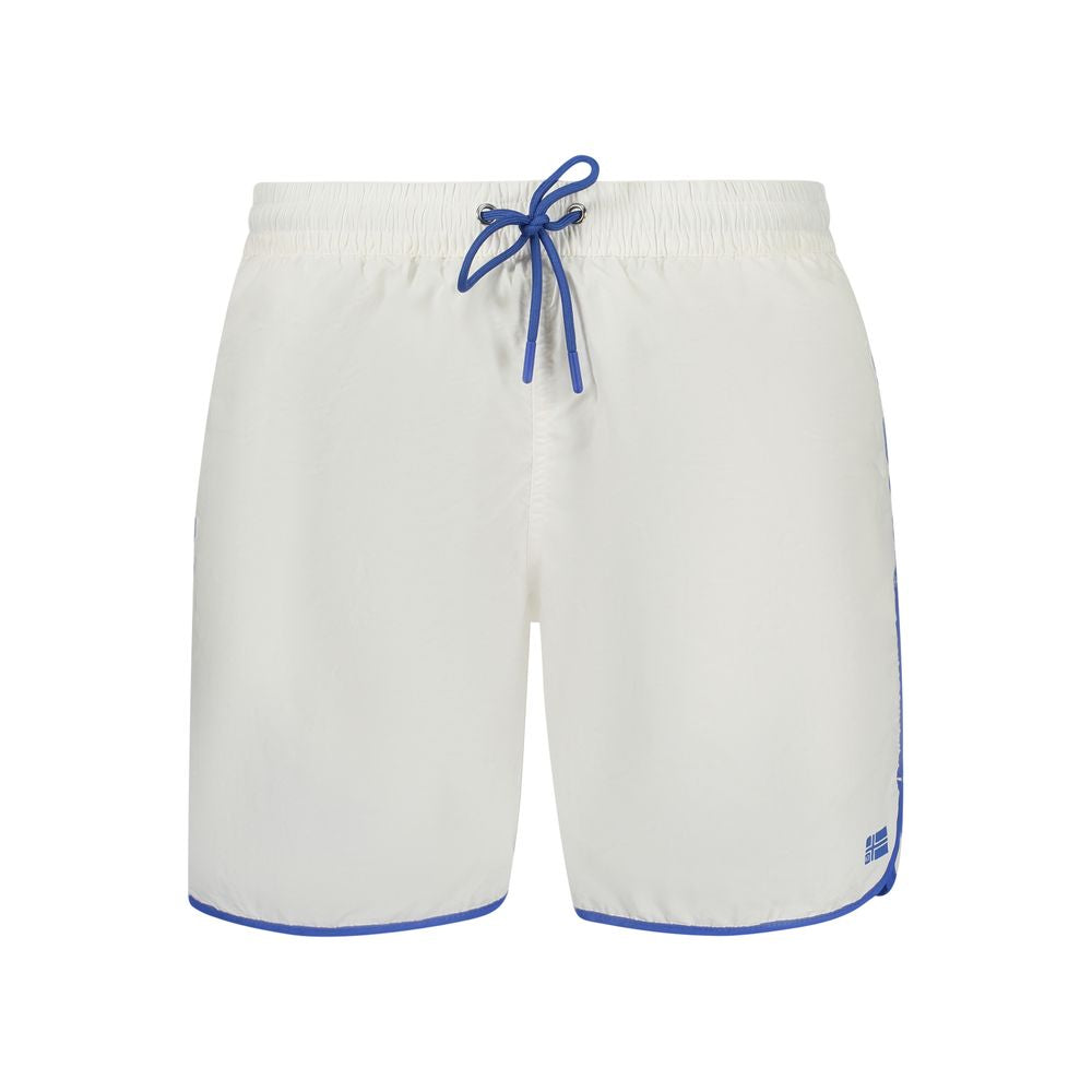 Swim Shorts by Norway 1963 for men in polyamide white features a resort ready silhouette, perfectly capturing the resort ready aesthetic of Men's Polyamide Swim Shorts with a resort ready finish.