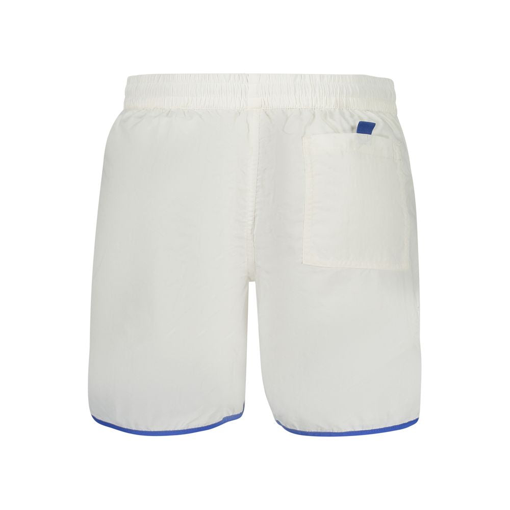 Swim Shorts by Norway 1963 for men in polyamide white presents a sculptural silhouette, showcasing the sculptural Men's Polyamide Swim Shorts design with a refined cut for a premium, sophisticated look.