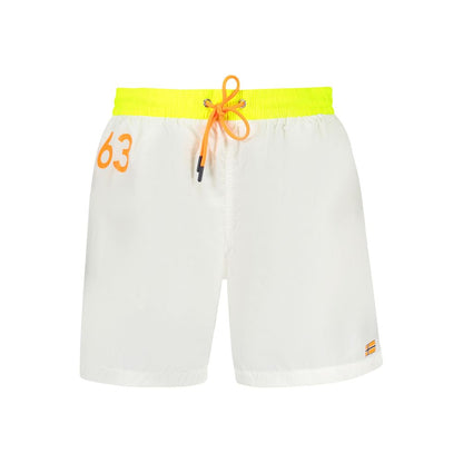 Swim Shorts by Norway 1963 for men in polyamide white & print features a resort ready silhouette, perfectly capturing the resort ready aesthetic of Men's Polyamide Swim Shorts with a resort ready finish.