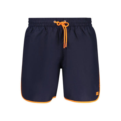 Swim Shorts by Norway 1963 for men in polyamide blue & print presents a sculptural silhouette, showcasing the sculptural Men's Polyamide Swim Shorts design with a refined cut for a premium, sophisticated look.