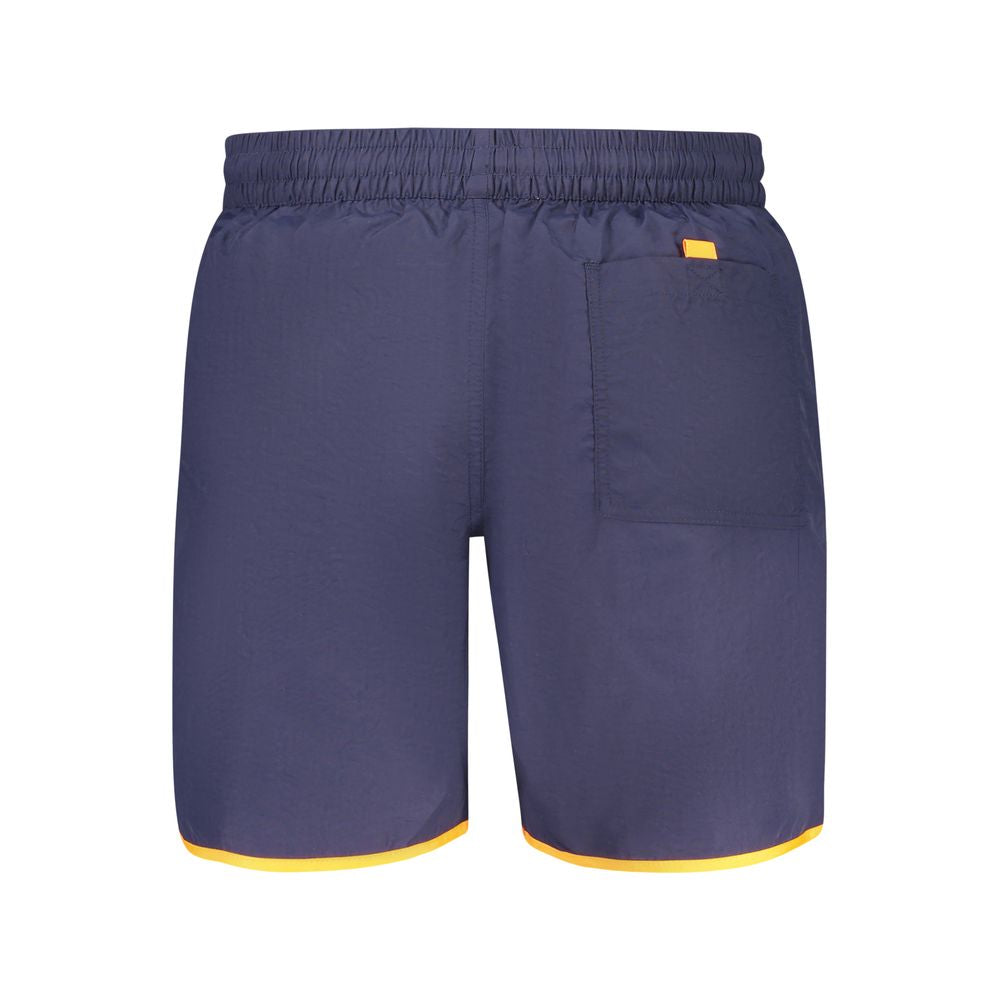 Swim Shorts by Norway 1963 for men in polyamide and blue & print showcases a sinuous silhouette, expertly cut for a sinuous fit as part of the Men's Polyamide Swim Shorts collection.