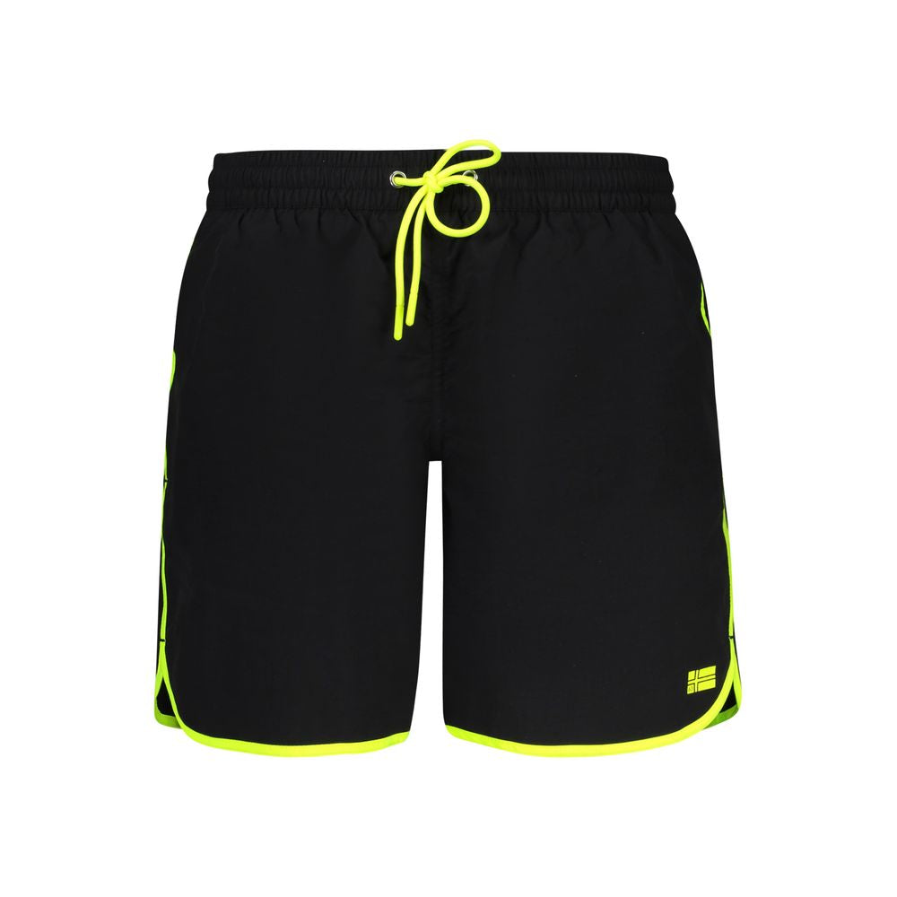 Norway 1963 Men's Polyamide Swim Shorts - Black Print