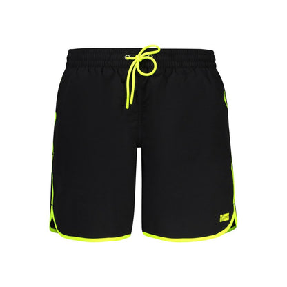 Norway 1963 Men's Polyamide Swim Shorts - Black Print