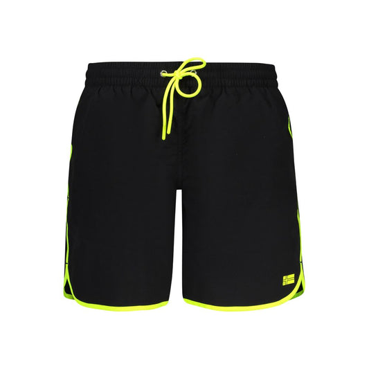 Norway 1963 Men's Polyamide Swim Shorts - Black Print