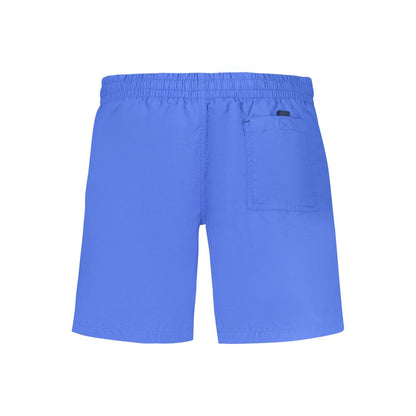 Swim Shorts by Norway 1963 for men in polyamide blue features an dramatic silhouette that defines the luxurious aesthetic and refined cut of the Men's Polyamide Swim Shorts.