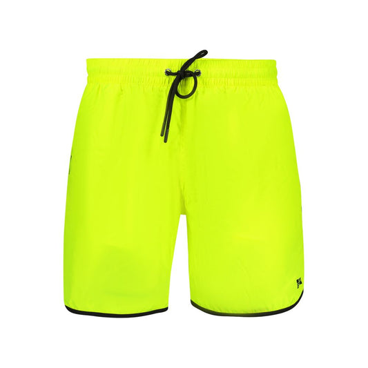 Swim Shorts by Norway 1963 for men in polyamide yellow & print presents a sculptural silhouette, showcasing the sculptural Men's Polyamide Swim Shorts design with a refined cut for a premium, sophisticated look.