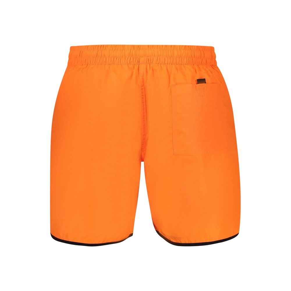 Swim Shorts by Norway 1963 for men in polyamide orange & print presents a beach chic silhouette from the Men's Polyamide Swim Shorts collection, showcasing a beach chic cut for a refined poolside look.