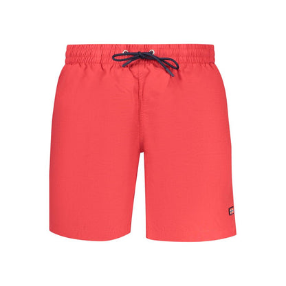 Swim Shorts by Norway 1963 for men in polyamide red features an dramatic silhouette that defines the luxurious aesthetic and refined cut of the Men's Polyamide Swim Shorts.