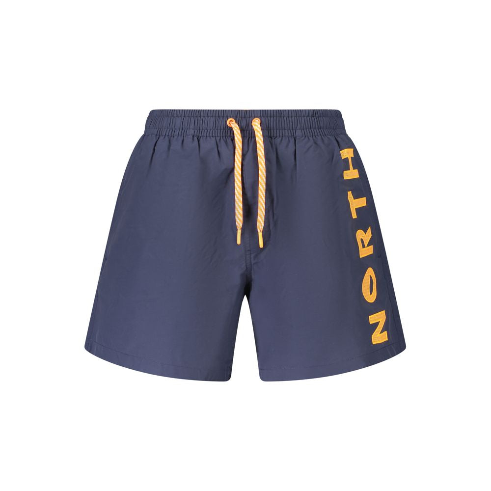 Swim Shorts by North Sails for men in cotton blue & print features an glamourous silhouette from the Men's Cotton Swim Shorts collection, highlighting a refined fit and glamourous cut for a premium poolside look.