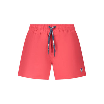 Swim Shorts by North Sails for men in nylon cotton red presents a sculptural silhouette, showcasing the sculptural Men's Nylon Cotton Swim Shorts design with a refined cut for a premium, sophisticated look.