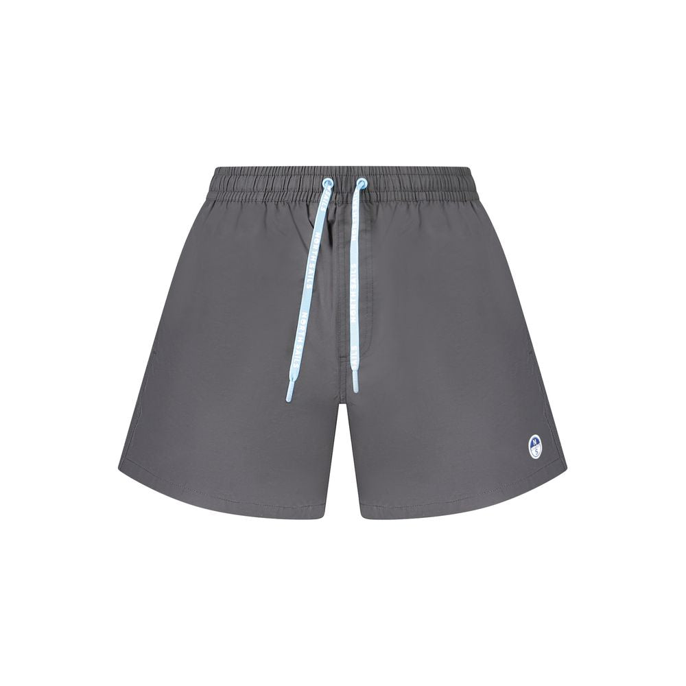 Swim Shorts by North Sails for men in cotton black features an dramatic silhouette that defines the luxurious aesthetic and refined cut of the Men's Cotton Swim Shorts.