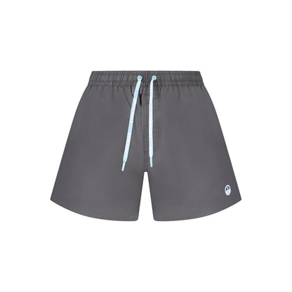 Swim Shorts by North Sails for men in cotton black features an dramatic silhouette that defines the luxurious aesthetic and refined cut of the Men's Cotton Swim Shorts.