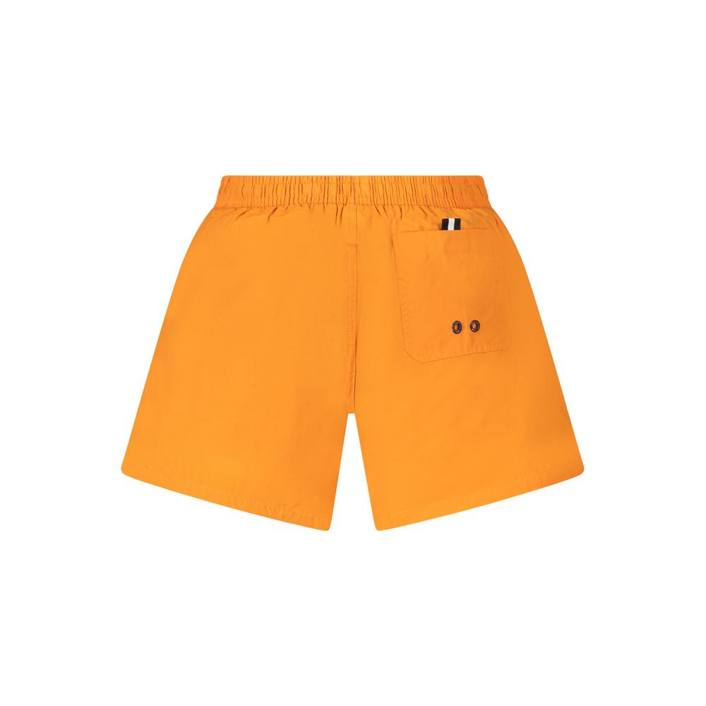 Swim Shorts by North Sails for men in cotton orange features an dramatic silhouette that defines the luxurious aesthetic and refined cut of the Men's Cotton Swim Shorts.