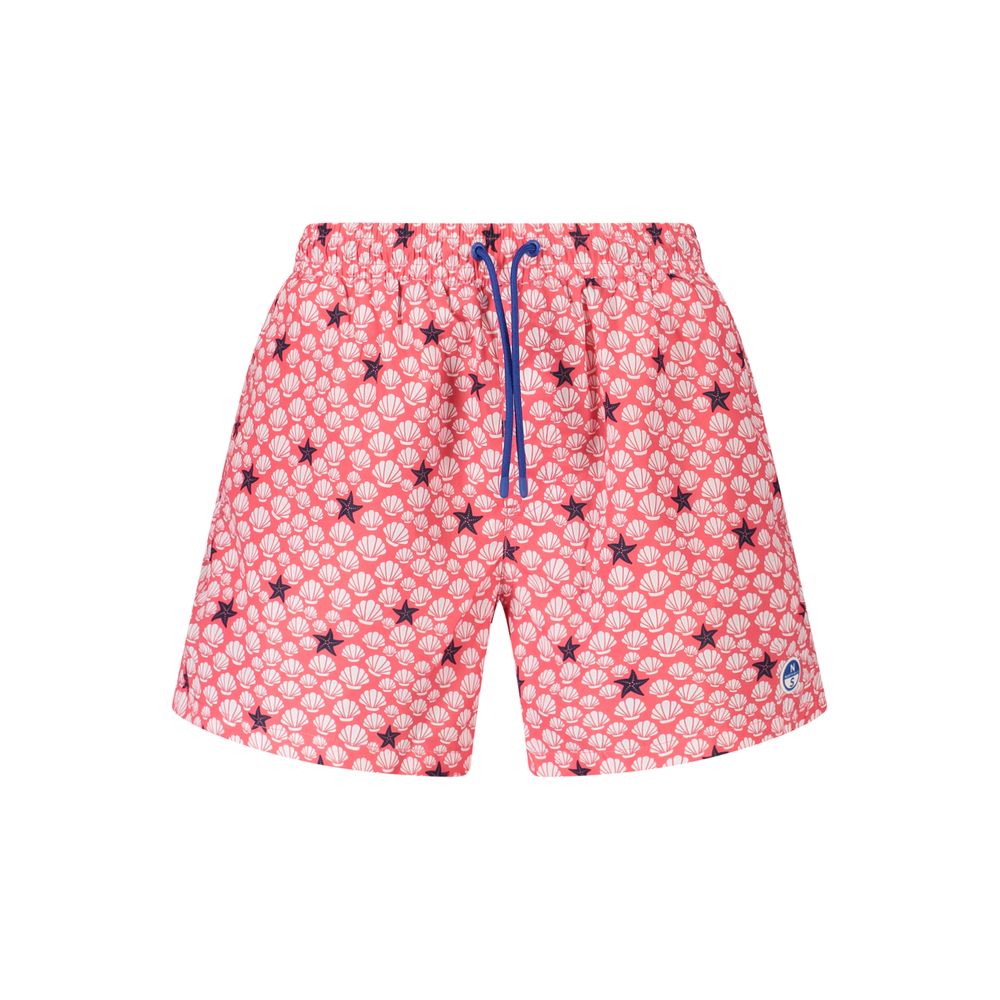 Swim Shorts by North Sails for men in polyester red & patterned features a resort ready silhouette, perfectly capturing the resort ready aesthetic of Men's Polyester Swim Shorts with a resort ready finish.