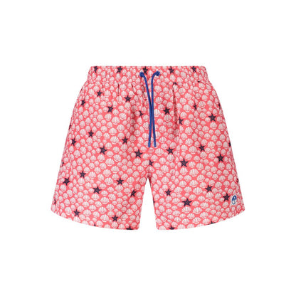 Swim Shorts by North Sails for men in polyester red & patterned features a resort ready silhouette, perfectly capturing the resort ready aesthetic of Men's Polyester Swim Shorts with a resort ready finish.