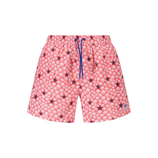 Swim Shorts by North Sails for men in polyester red & patterned features a resort ready silhouette, perfectly capturing the resort ready aesthetic of Men's Polyester Swim Shorts with a resort ready finish.