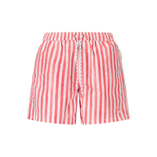 Swim Shorts by North Sails for men in polyester red & striped features an glamourous silhouette from the Men's Polyester Swim Shorts collection, highlighting a refined fit and glamourous cut for a premium poolside look.