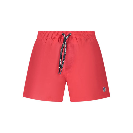 Swim Shorts by North Sails for men in cotton red presents a beach chic silhouette from the Men's Cotton Swim Shorts collection, showcasing a beach chic cut for a refined poolside look.