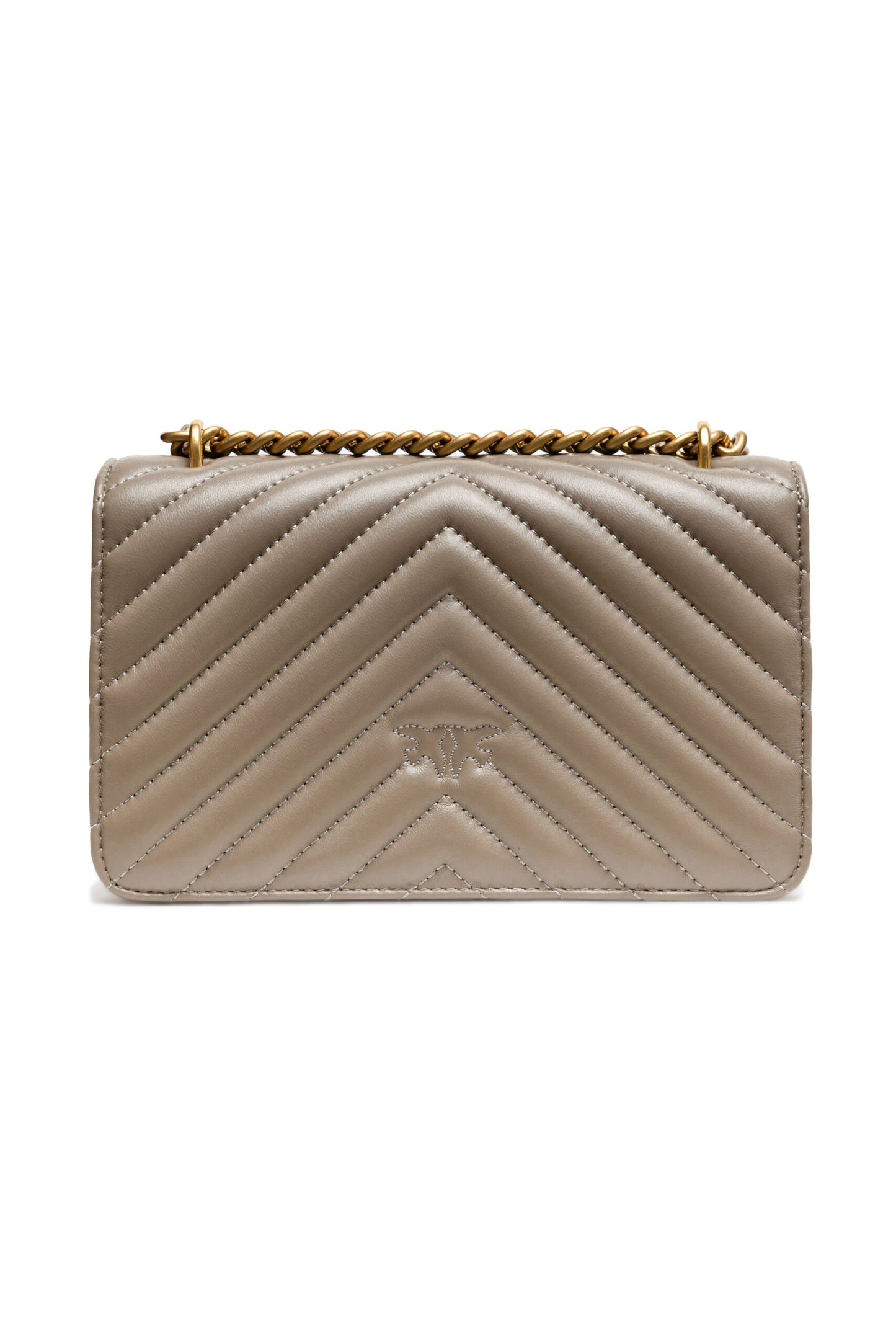 Shoulder Bag by PINKO for women in cotton & leather gray & chevron features a effortless chic silhouette with a secure zipper & buckle, ample built-in-compartments, and versatile shoulder-strap & adjustable-strap for a effortless chic finish.