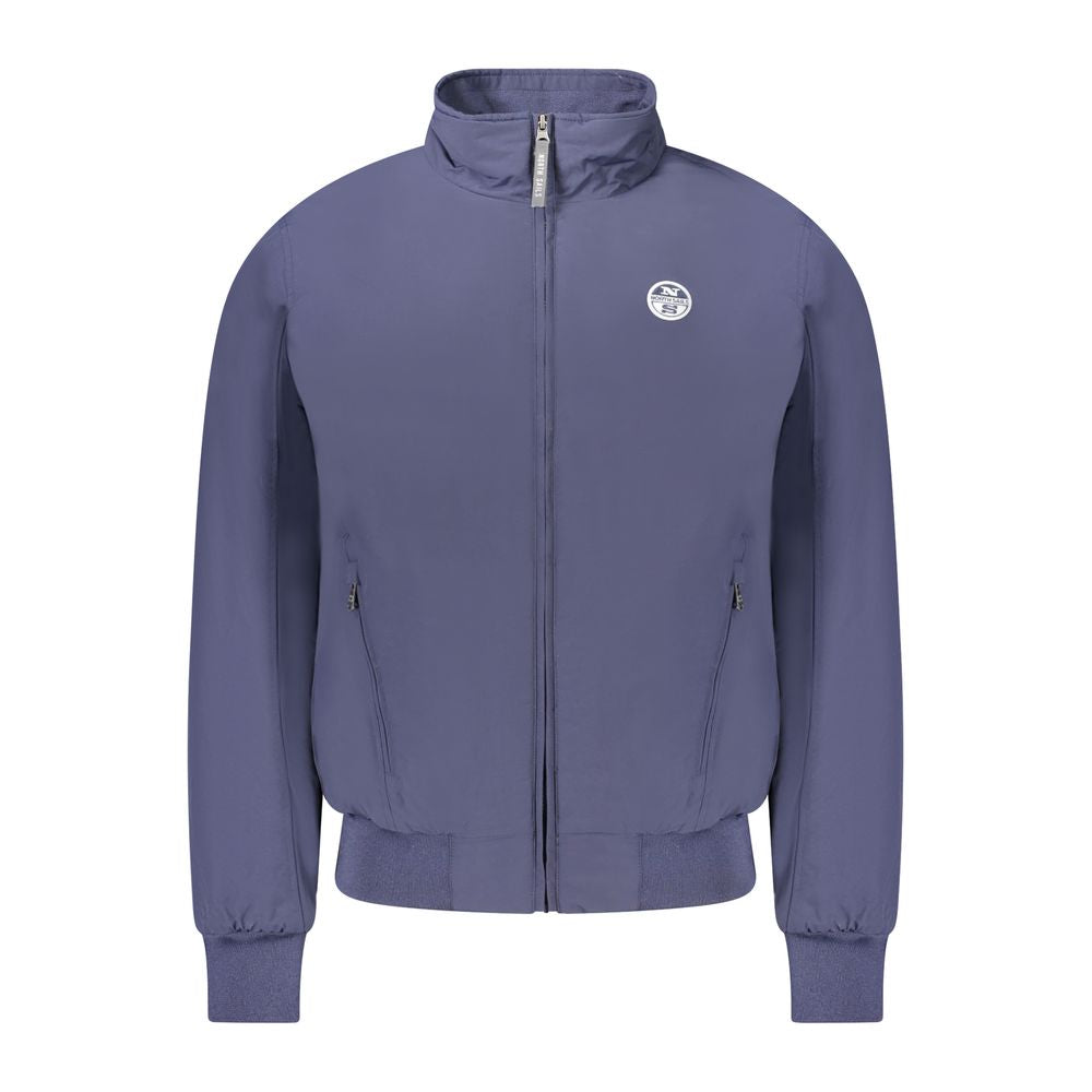 Bomber Jacket by North Sails for men in polyester blue features an on trend silhouette, showcasing refined pockets and a sophisticated for a truly on trend finish.