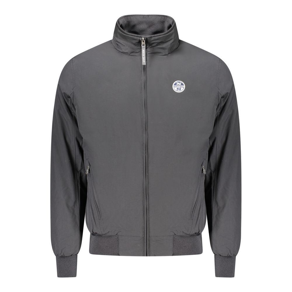 This Bomber Jacket by North Sails for men in polyamide & polyester black exhibits a edgy silhouette, meticulously detailed with functional pockets and a edgy for a edgy finish.