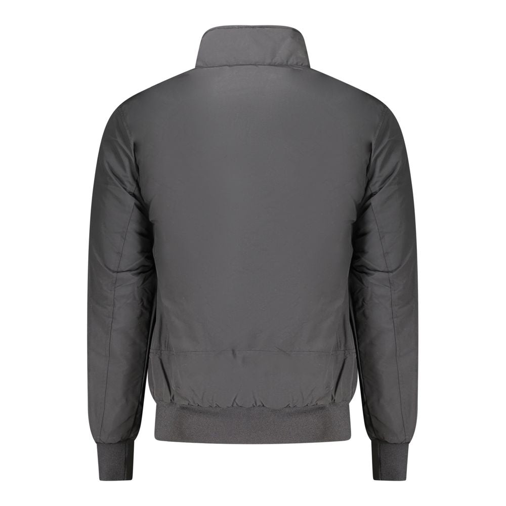 Bomber Jacket by North Sails for men in polyamide & polyester black features an on trend silhouette, showcasing refined pockets and a sophisticated for a truly on trend finish.
