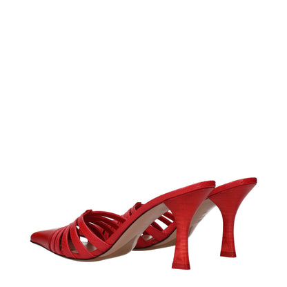 Stiletto Sandals by Paris Texas for women in leather red features an effortlessly chic silhouette from the Women's Leather Stiletto Sandals collection, showcasing a effortlessly chic stiletto and elegant .