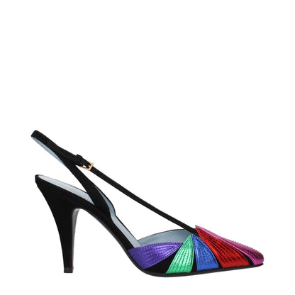 High-Heel Sandals Pumps Heels by Valentino Garavani for women in suede leather black features a effortless chic silhouette, showcasing the Women's Suede Leather High-Heel Sandals Pumps Heels design with a effortless chic high-heel and for a effortless chic finish.