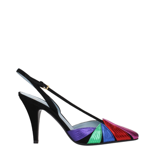 High-Heel Sandals Pumps Heels by Valentino Garavani for women in suede leather black features a effortless chic silhouette, showcasing the Women's Suede Leather High-Heel Sandals Pumps Heels design with a effortless chic high-heel and for a effortless chic finish.