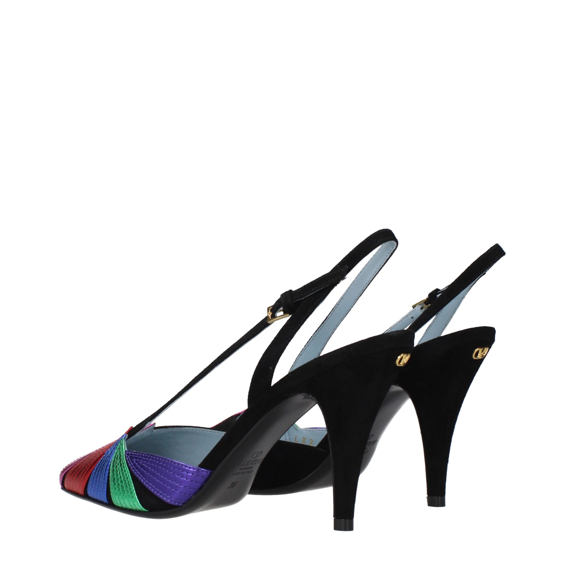 This High-Heel Sandals Pumps Heels by Valentino Garavani for women in suede leather black presents a effortlessly chic silhouette from the Women's Suede Leather High-Heel Sandals Pumps Heels collection, featuring a effortlessly chic high-heel and effortlessly chic .