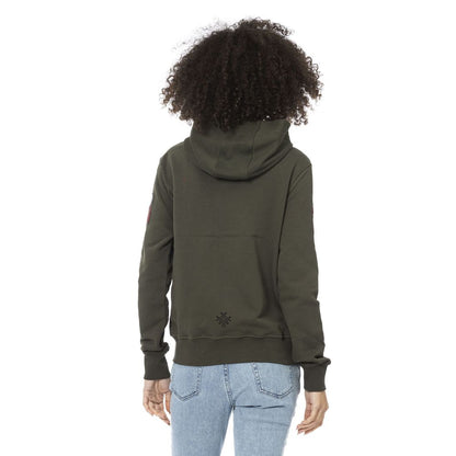 Mr&Mrs Italy Green Cotton Women Sweatshirt Top