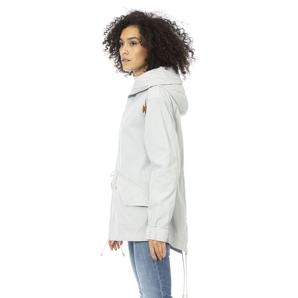 Mr&Mrs Italy Silver Cotton Jackets & Coat