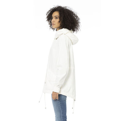 Mr&Mrs Italy White Cotton Jackets & Coat